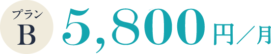 プランB 5,800円/月
